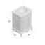 Ensemble de meuble-lavabo simple 24 po Lunette-1200490004-1133818826