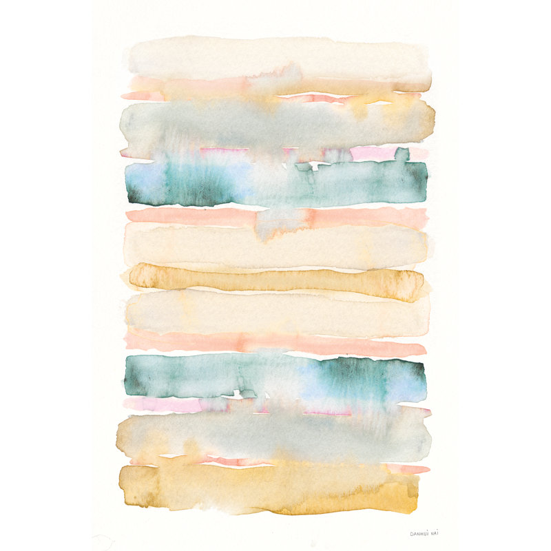 «Boho Tropical Abstract II» par Danhui Nai, reproduction d'art sur toile tendue, H 18 po x l 12 po, Non, Toile tendue