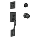 Handleset With Deadbolt And Door Knob And Rosette
