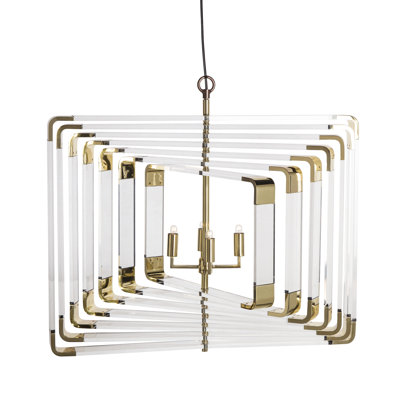 Lustre géométrique à un état/unique 4 lumières Nellcote