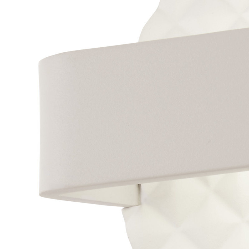 Plafonnier encastré blanc mat 1 lumière del Payan