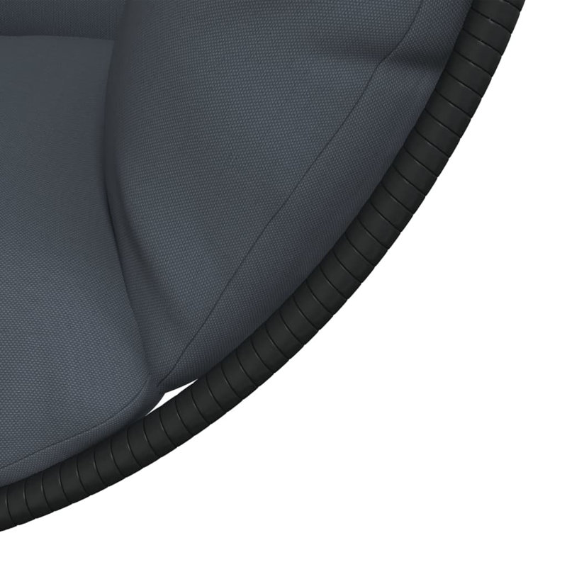  Fauteuil à œufs suspendu anthracite