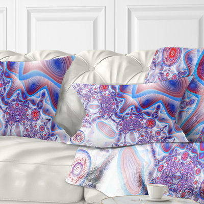 Coussin lombaire à cellules de vie extraterrestrial floral belle