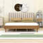 Base de lit en bois avec tête de lit-601585074