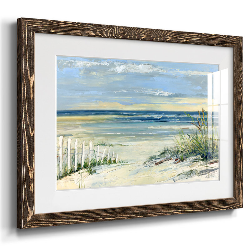 Chemin vers la mer, H 18 po x l 26 po x P 1,5 po, Noyer