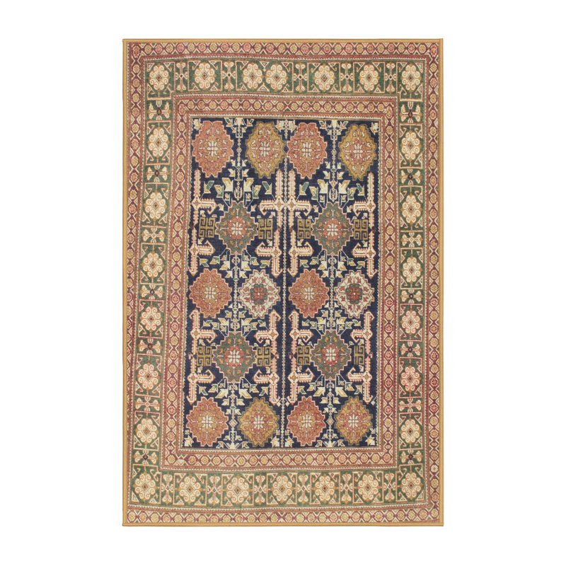 Tapis beige Southwestern, Rectangle 5 pi x 7 pi