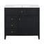 Meuble-lavabo noir 36 po avec lavabo-1275680939