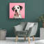 Chien pirate sur toile-95429993