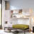 Murphy Bed With Open Shelves, Storage Drawers, Built-in Wardrobe And Table