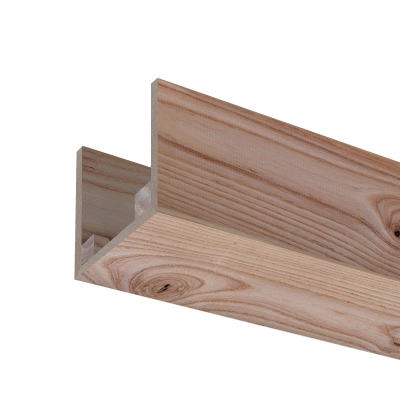 Rustic Ash Unfinished Wood Decorative Ceiling Beam 5.5" x 5.5" x 92"