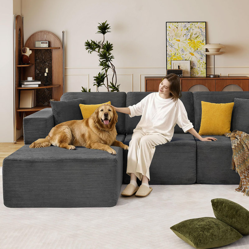 Canapé modulaire Cloud avec assise profonde, Grey