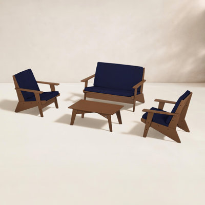 POLYWOOD® Riviera 4-Person Patio Seating Group