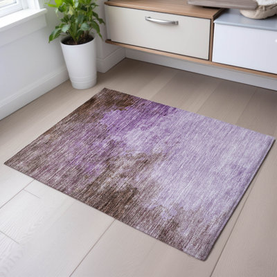 Premium Machine Washable Ducote AMF1138 Watercolors Rug