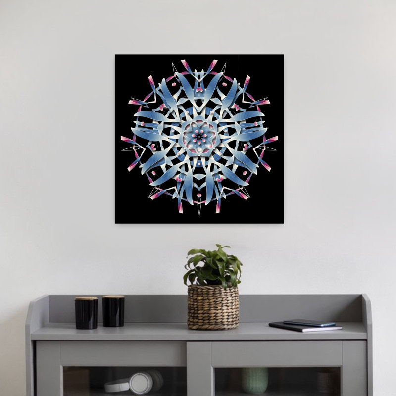 Art contemporain abstrait géométrique, H 18 po x l 18 po