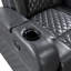 Fauteuil inclinable électrique gris foncé avec Bluetooth-1318623872