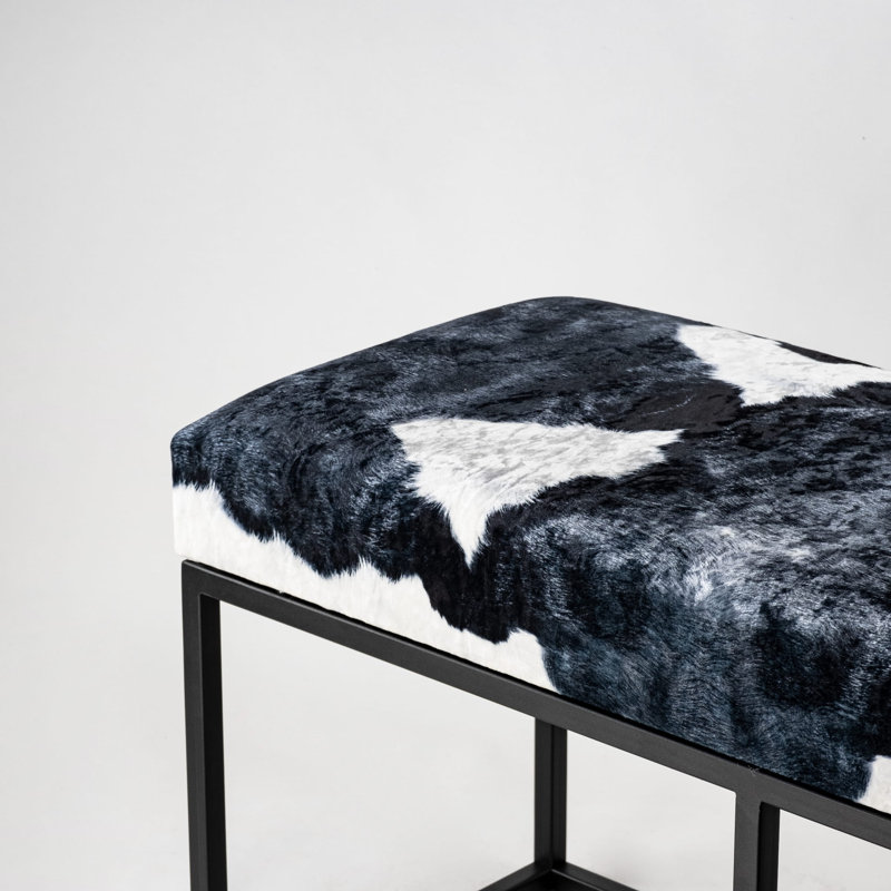 Bulle Velvet Upholstered Bench, H40 x W120 x D30cm