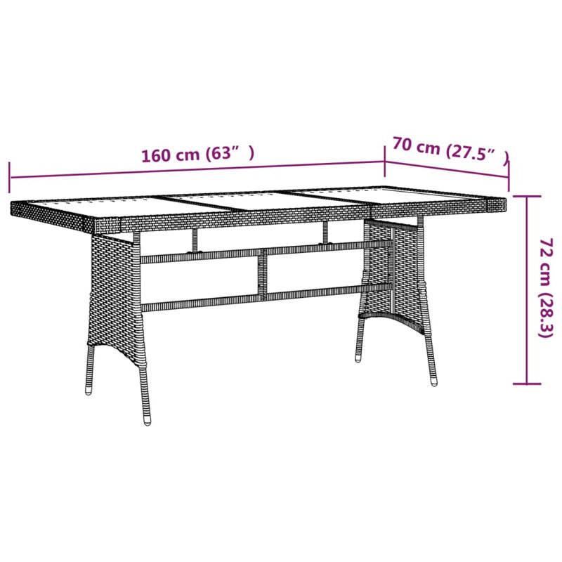 Jarquise 8 - Person Acacia Patio Dining Set with Rectangular Table, Grey