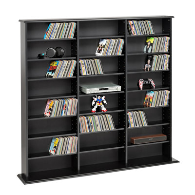 Cataleya 56"W x 51"H x 8.75"D Triple Width Multimedia Media Shelves by Red Barrel Studio