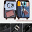 Ensemble de valises de voyage en PP de qualité supérieure, ensemble de valises à verrou TSA 3 pièces avec des tailles de 20, 24 et 28 pouces avec des roues pivotantes à 360 °, ivoire et brun