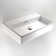 WS Bath Collections Quarelo 14.4'' Glossy White Ceramic Rectangular Bathroom Sink with Overflow