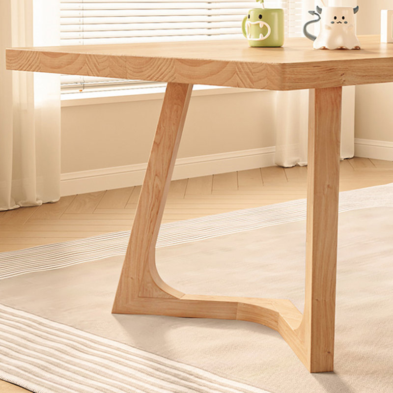 Ensemble de table de salle à manger simple en bois massif de style nordique, H 29,5 po x L 78,7 po x l 31,4 po