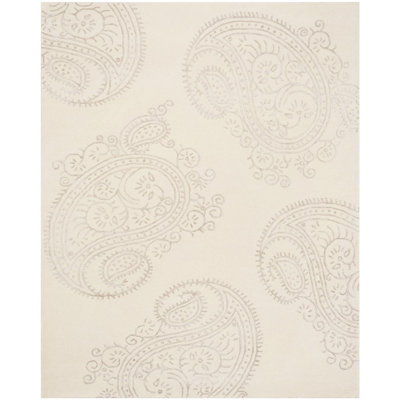 Tapis cachemire en laine et viscose Rudra