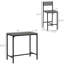 Ensemble de table de bar et de chaises 3 pièces, table de cuisine à hauteur de comptoir avec tabourets pour petits espaces, conception peu encombrante