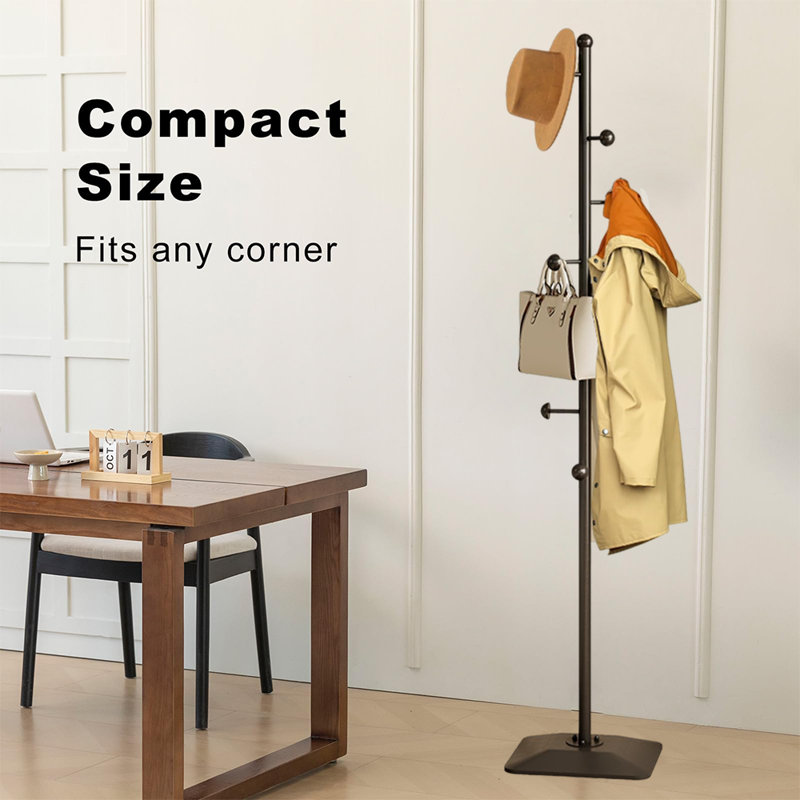 Coat Rack Freestanding, Black
