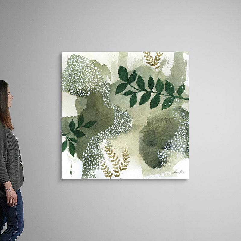 Art mural sur toile Woodland Walk IV, H 48 po x l 48 po, Toile tendue