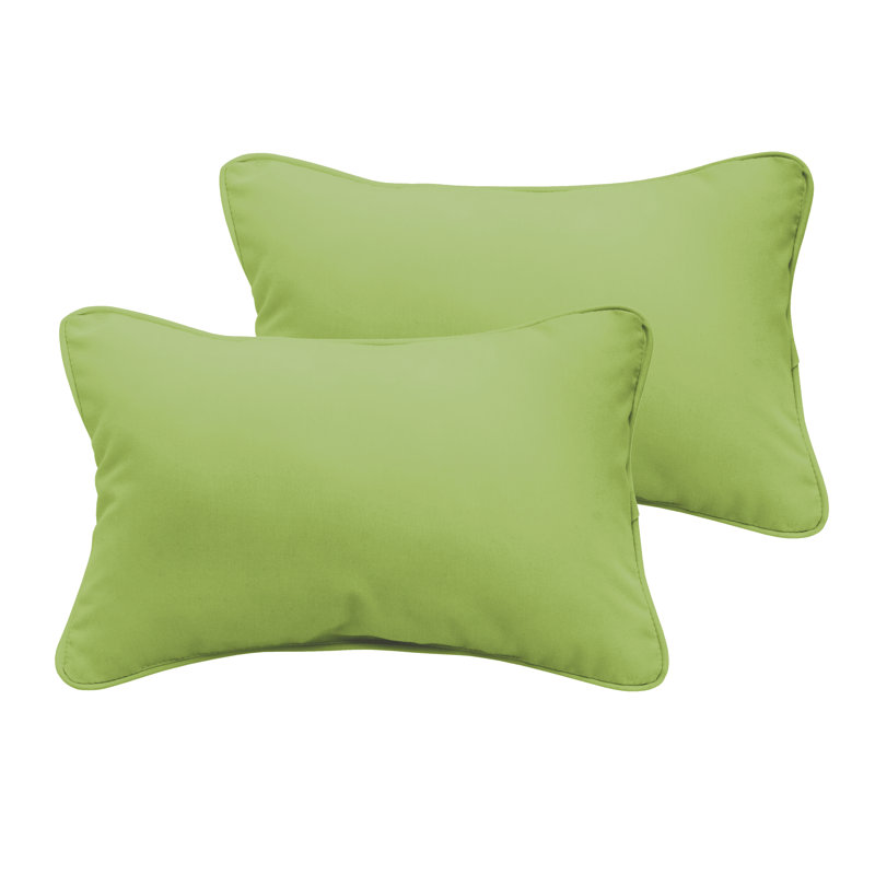 Coussin Selene, Vert pomme Fresco, 16 po x 26 po
