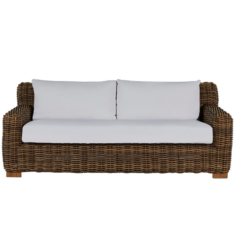 Canapé d'extérieur Montauk N-Dura, No Welt + Dream Fill, Blanc naturel Availa
