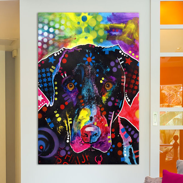 The Labrador - Imprimé, H 40 po x l 26 po x P 1,5 po