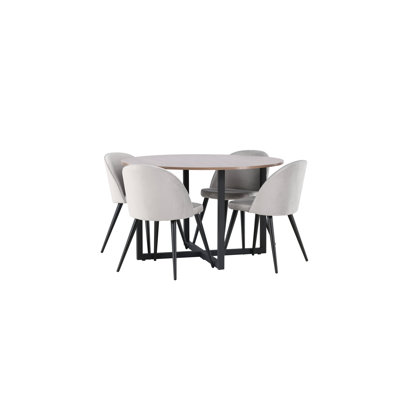 Amher 4 - Person Dining Set