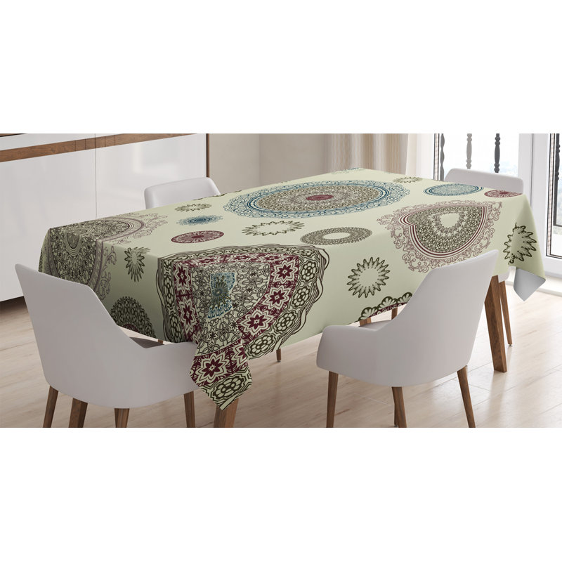 Beige Tablecloth, 70" L x 52" W