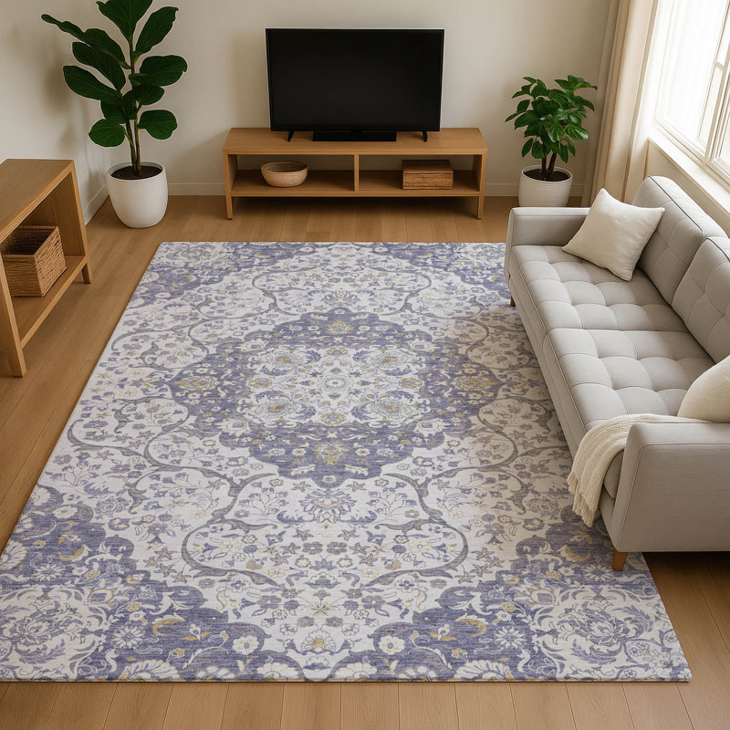 Tapis de qualité supérieure lavable à la machine Varasteh AMF1677, Rectangle 10 pi x 14 pi