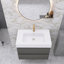 Ensemble de meuble-lavabo simple 30 po avec surface solide Lillyanah-583495549-583495548