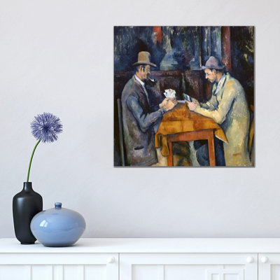 The Card Players, 1893-96 by Paul Cezanne - Wrapped Canvas Painting