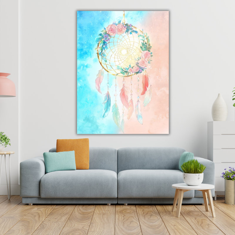 Art mural en verre trempé aquarelle, H 24 po x l 18 po
