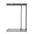  Contemporary 25" Silver and Gray C-Shaped Expandable End Table