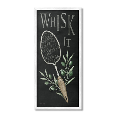 «Whisk It Vintage Kitchen», estampe numérique encadrée par Cindy Jacobs