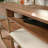 Vanity With Chic Storage, Brown Finish