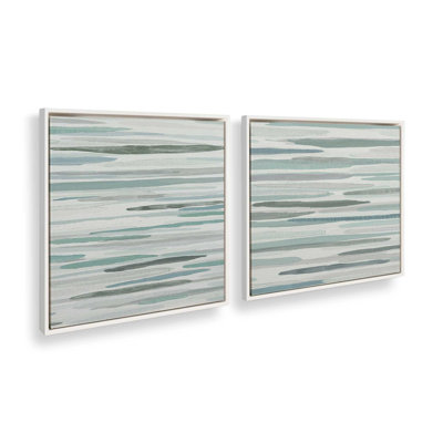 24" x 24" Cresting Calm, Set of 2 Print on Canvas