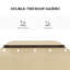 Auvent 10 'X 13', abri de filet beige. Spacieux pour 8 personnes. Toit ventilé, jardin à cadre en acier, pelouse, cour arrière, terrasse. Abri à assemblage requis, beige. 2 nécessaires