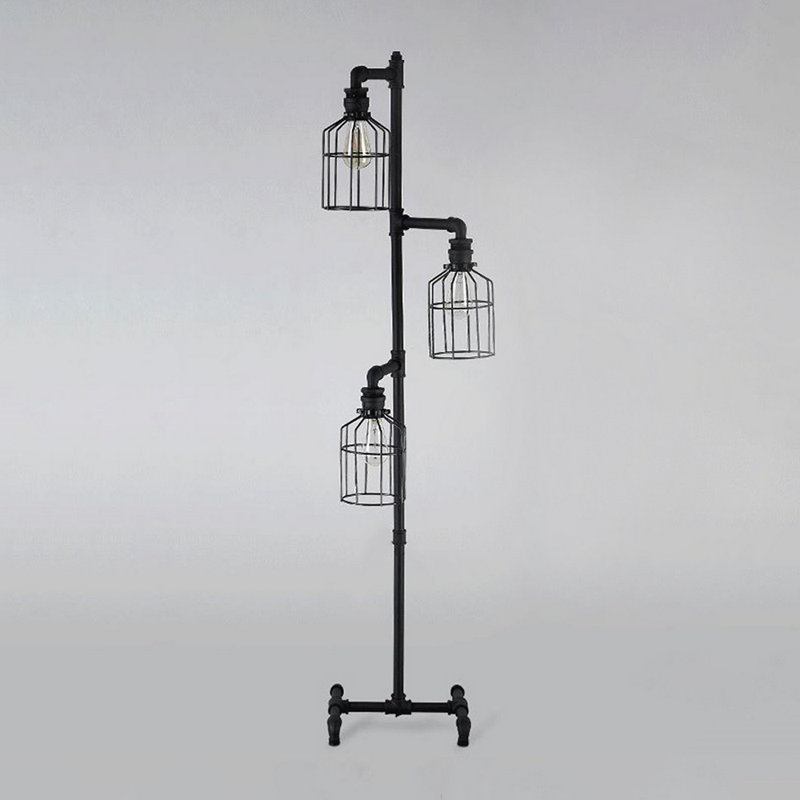 Jahare 60'' Black Tree Floor Lamp
