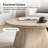 Watterson Modern 31.88"W Marble Concrete Top Round Coffee Table-119400650