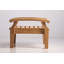 Repose-pieds teck extérieur à assise profonde avec coussin Lowery-362846223
