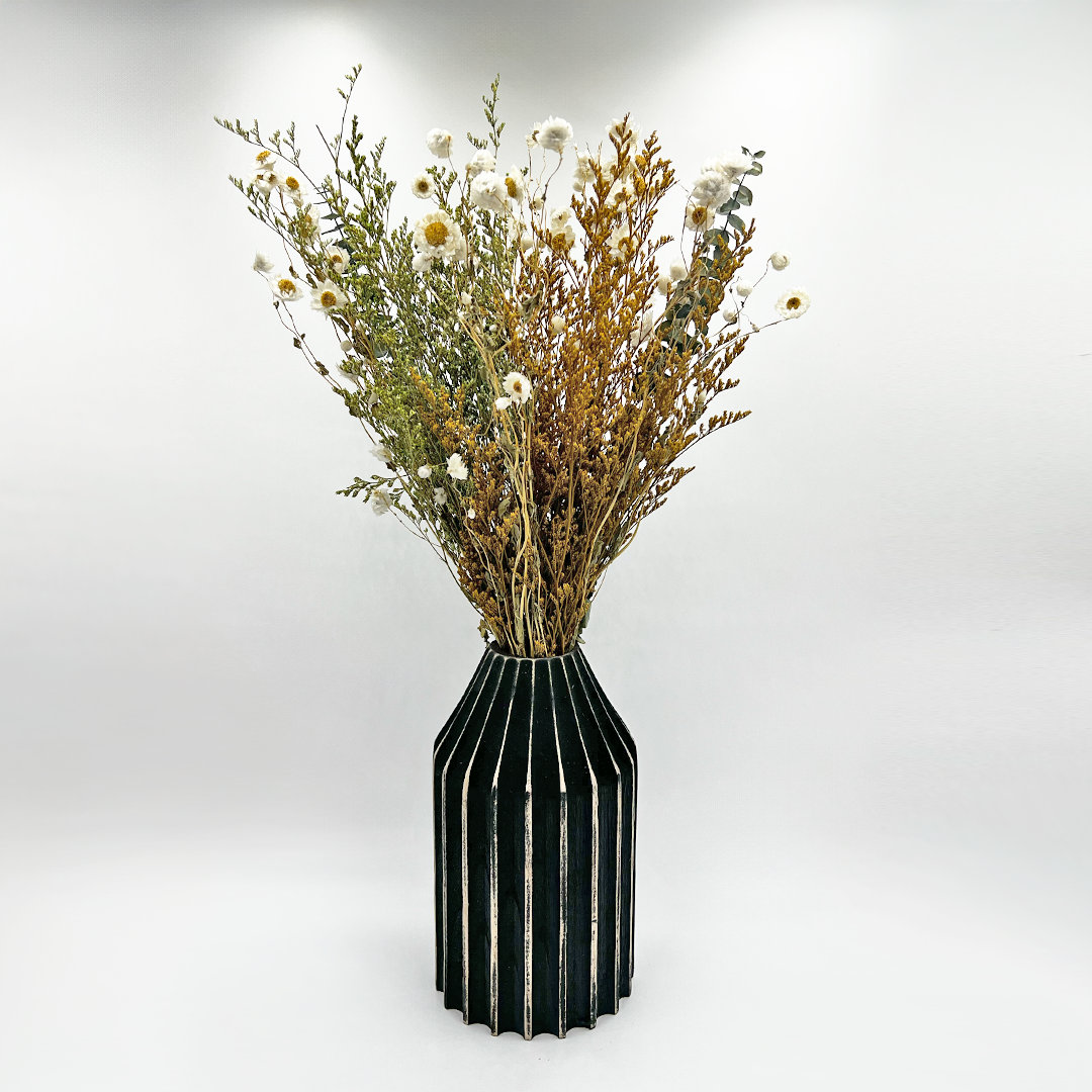 Preserved Mixed Floral Arrangement, 20" H x 4" W x 9" D