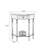 Black Solid wood Half-circle Console Table-307332519