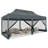 10'Wx20'D Heavy Duty Canopy Tent, Pop up Gazebo with Netting Screened-104650883