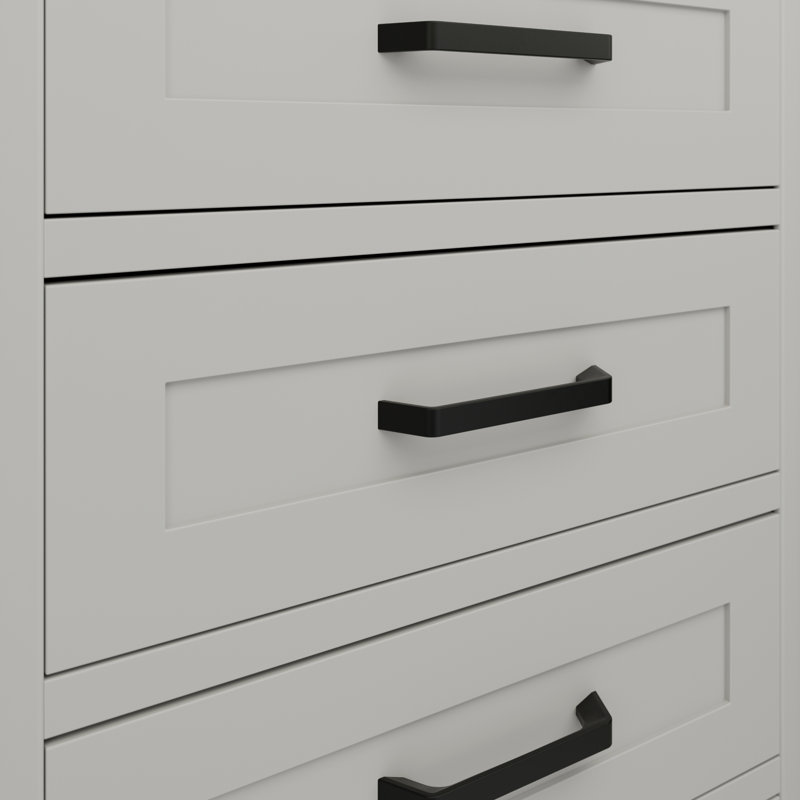 Poignée à poignée Prism Collection - Poignée d'armoire centrale à centrale de 3 po - Noir mat - Quincaillerie contemporaine pour tiroirs et armoires (ensemble de 10)